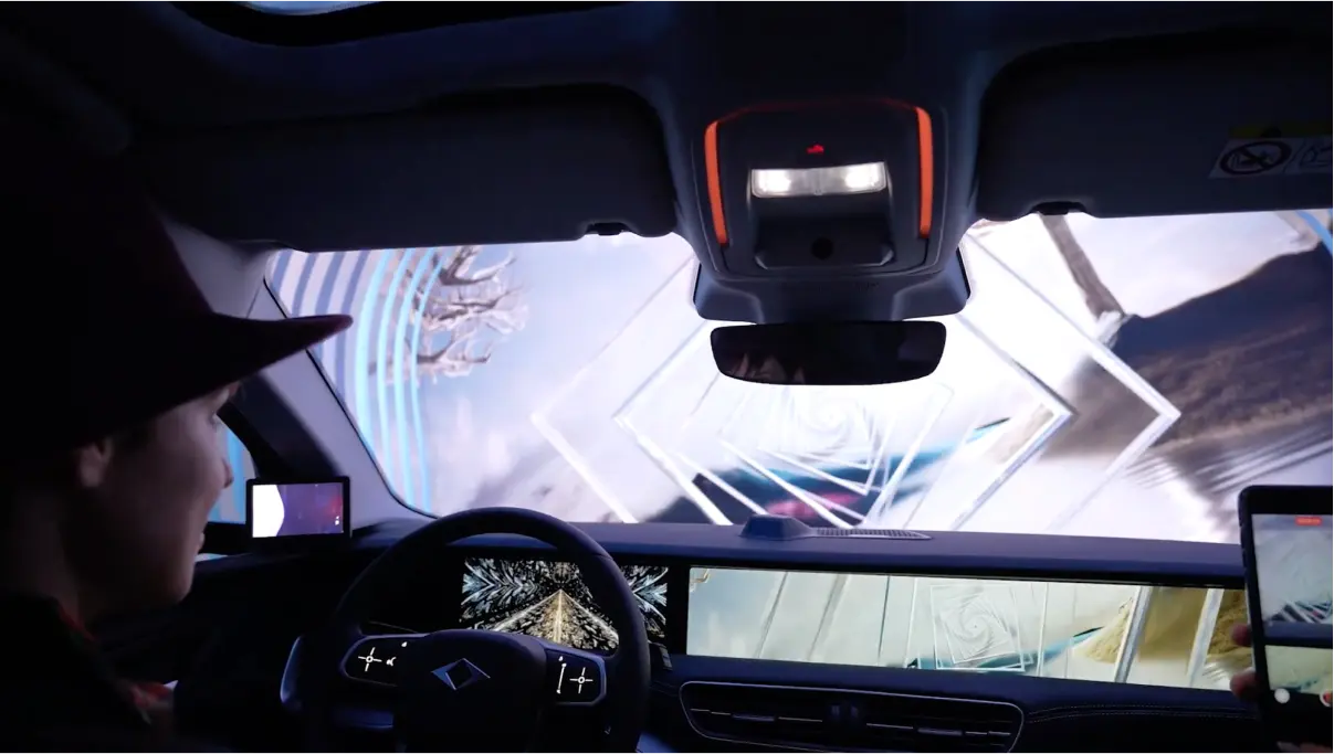 The experience inside the car